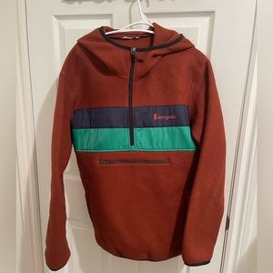 TECA FLEECE HOODED HALF-ZIP PULLOVER - MEN'S